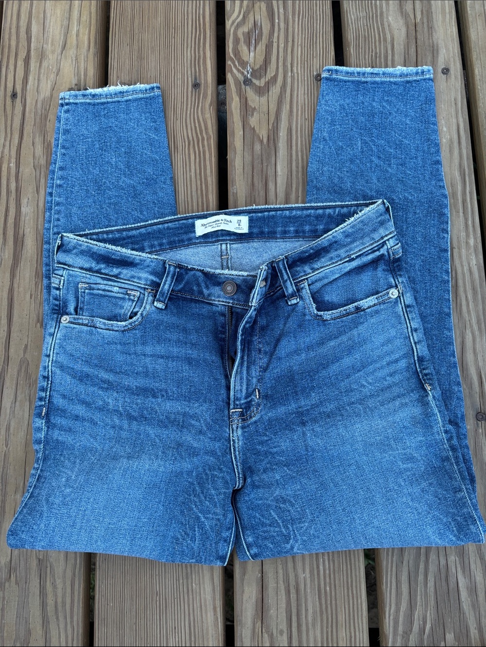 A&F Straight-Leg Jeans